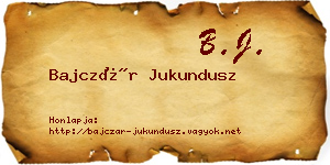 Bajczár Jukundusz névjegykártya